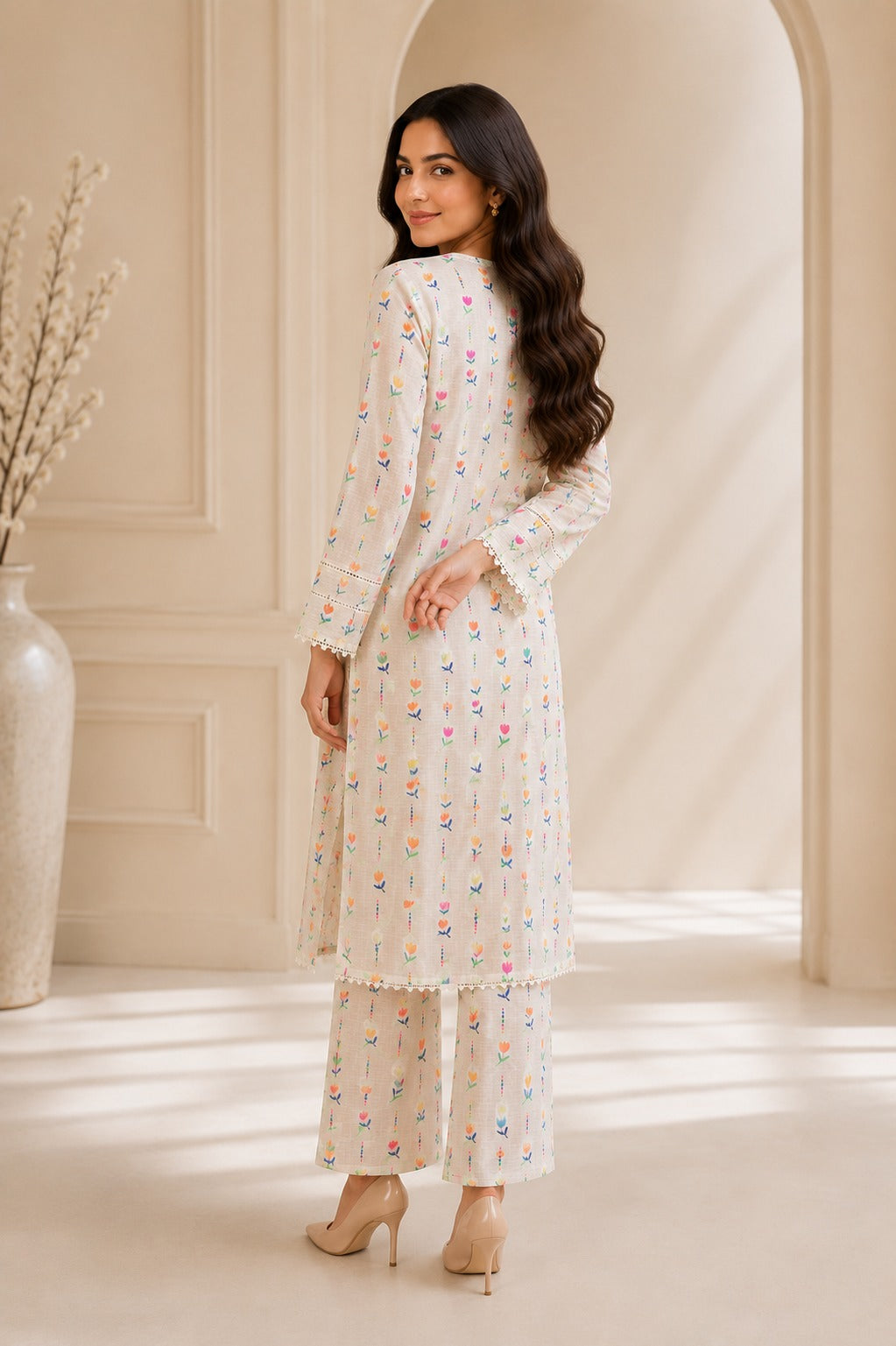 Pure Doria Lawn Dainty Floral Printed 2-Piece Suit