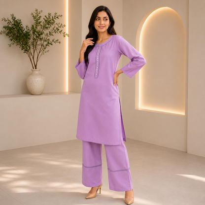 Mustard Lawn 2-Piece Co-Ord Set