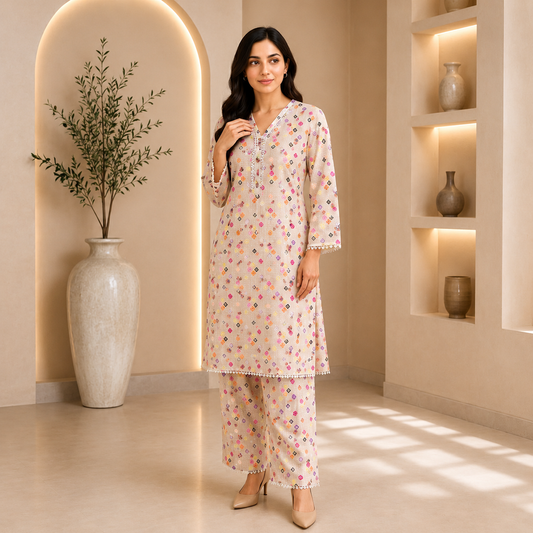 Pure Doria Lawn Dainty Floral Printed 2-Piece Suit