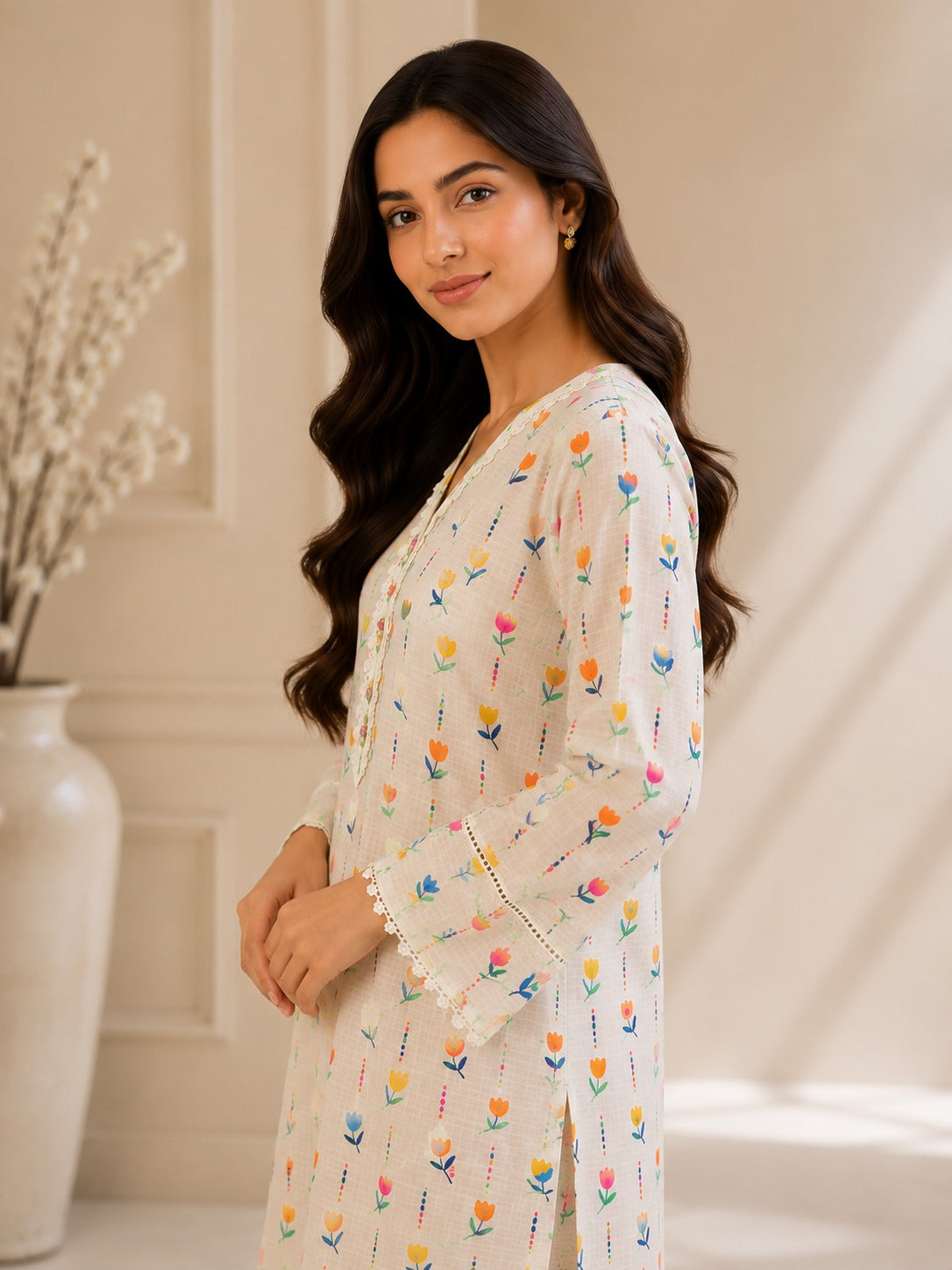 Pure Doria Lawn Dainty Floral Printed 2-Piece Suit