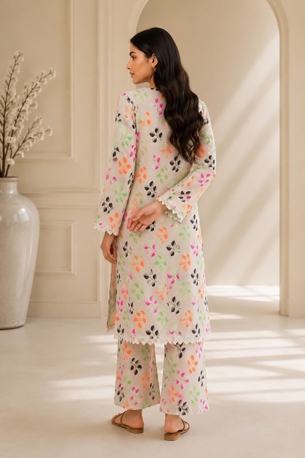 Pure Doria Lawn Multi-Color Printed 2-Piece Suit