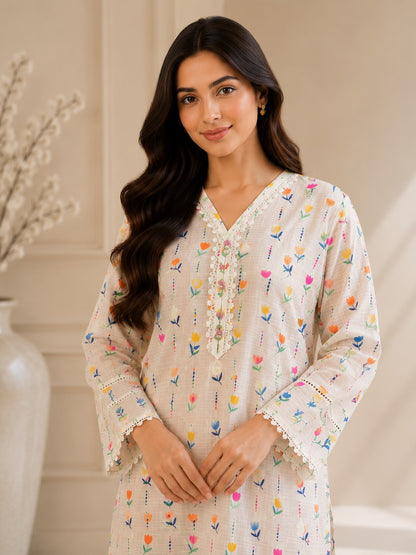 Pure Doria Lawn Dainty Floral Printed 2-Piece Suit